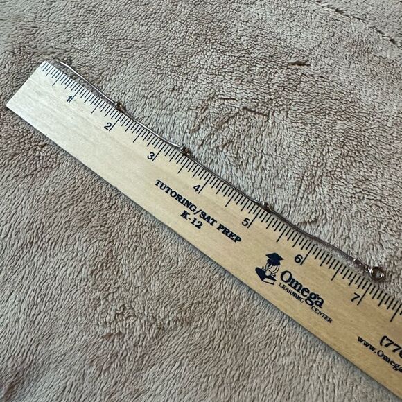 Vintage Italian Sterling Silver snake chain bracelet with ball detail 7” long - Picture 4 of 6